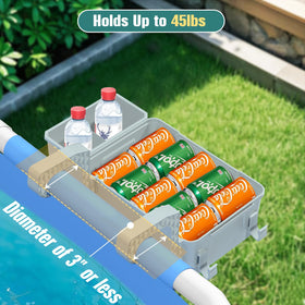 WDZREE reinforced support bars provide stable basket attachment to pool wall
