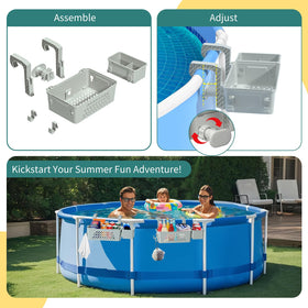 WDZREE compatible with 3-inch top rails on most above-ground pools