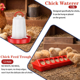 Weartfun wooden perches give safe resting spots for growing birds.