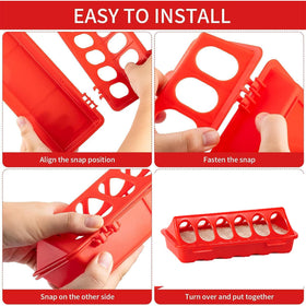 Weartfun 8-inch plastic troughs are lightweight and easy to relocate for growing flocks.