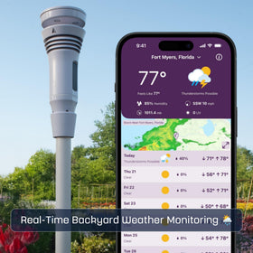 WeatherFlow Tempest app dashboard with forecasts and alerts in one view.