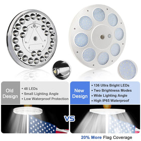 Weavelife flag light installs in minutes with no tools required.