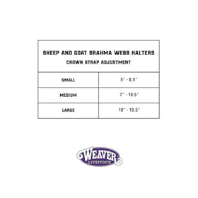 Weaver Leather Brahma Webb goat halter with lead side view quick secure attachment