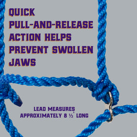 Weaver Livestock 8-1/2 ft lead included for flexible guiding and training