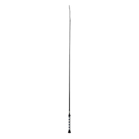 Weaver Livestock basic pig show whip with navy-white leather for a polished ring look