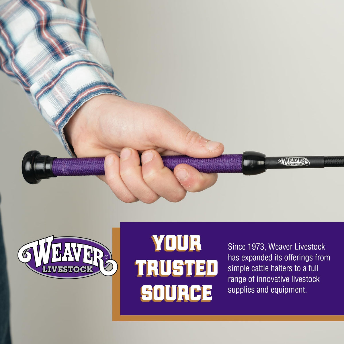 Weaver Livestock lightweight design helps quick, precise movements.