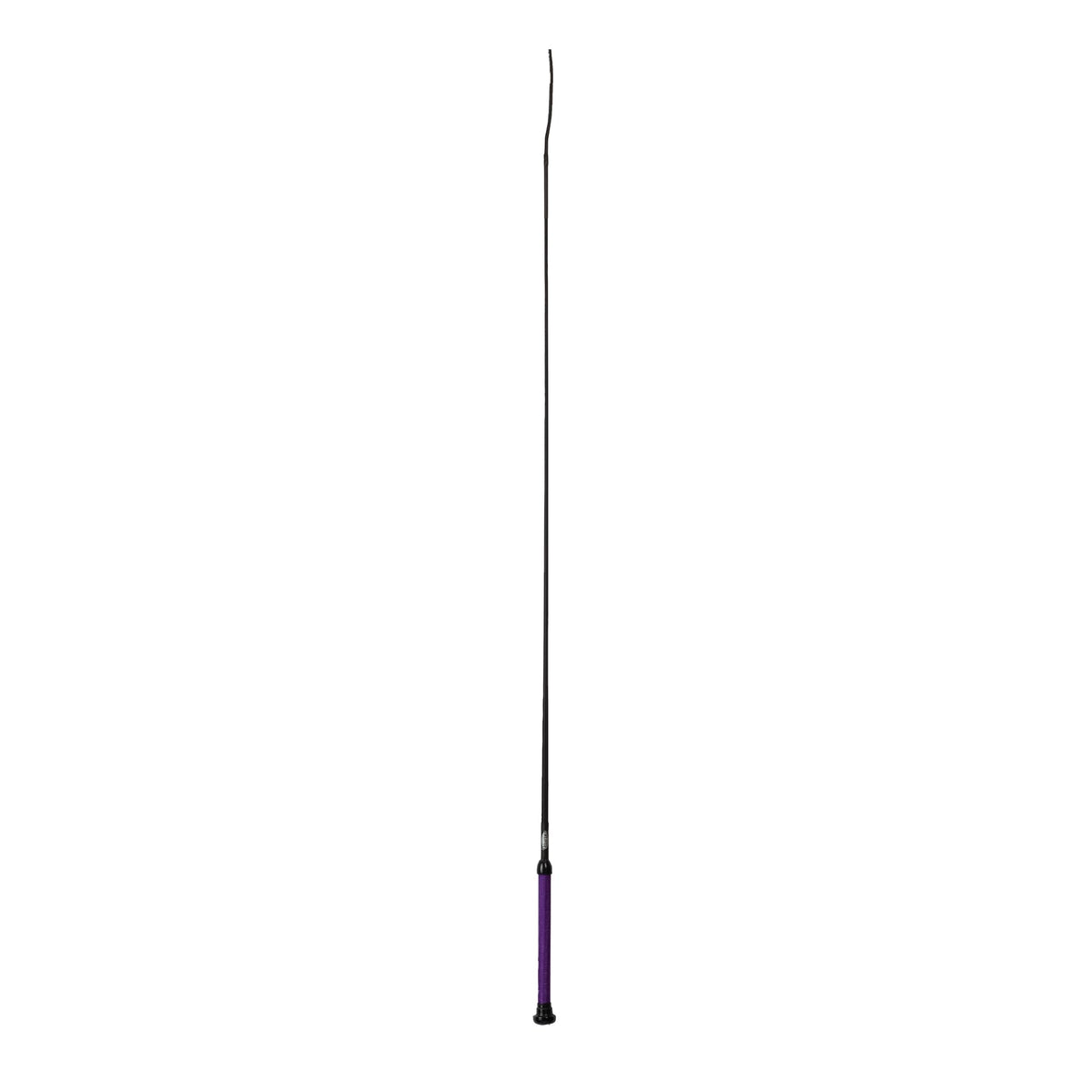 Weaver Livestock basic pig whip with purple leather shaft provides stylish control in the ring.