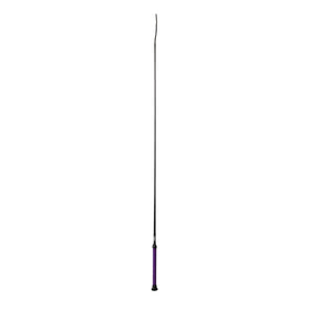 Weaver Livestock basic pig whip with purple leather shaft provides stylish control in the ring.