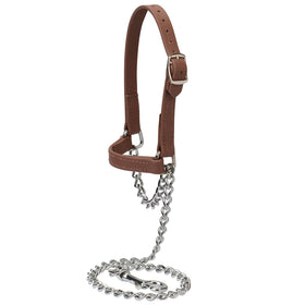 Weaver Livestock Brahma Webb Goat Halter side view, designed for easier control during handling