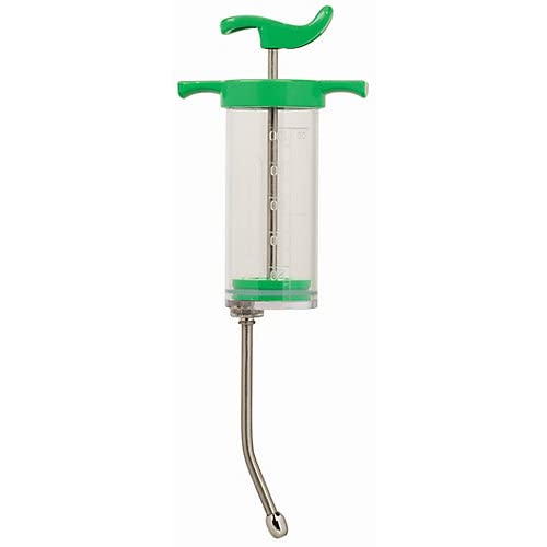 Weaver Livestock Drench Gun 100 ml in green for precise dosing and hydration