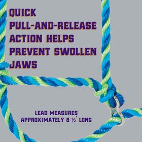 Weaver Livestock nickel hardware cattle halter ensuring smooth sliding and durability
