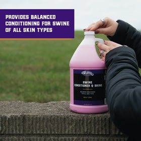 Weaver Livestock Swine Conditioner daily application improves skin hydration and comfort