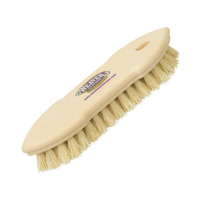 Weaver Livestock Tampico Pig Brush dirt-removal in action for a cleaner coat