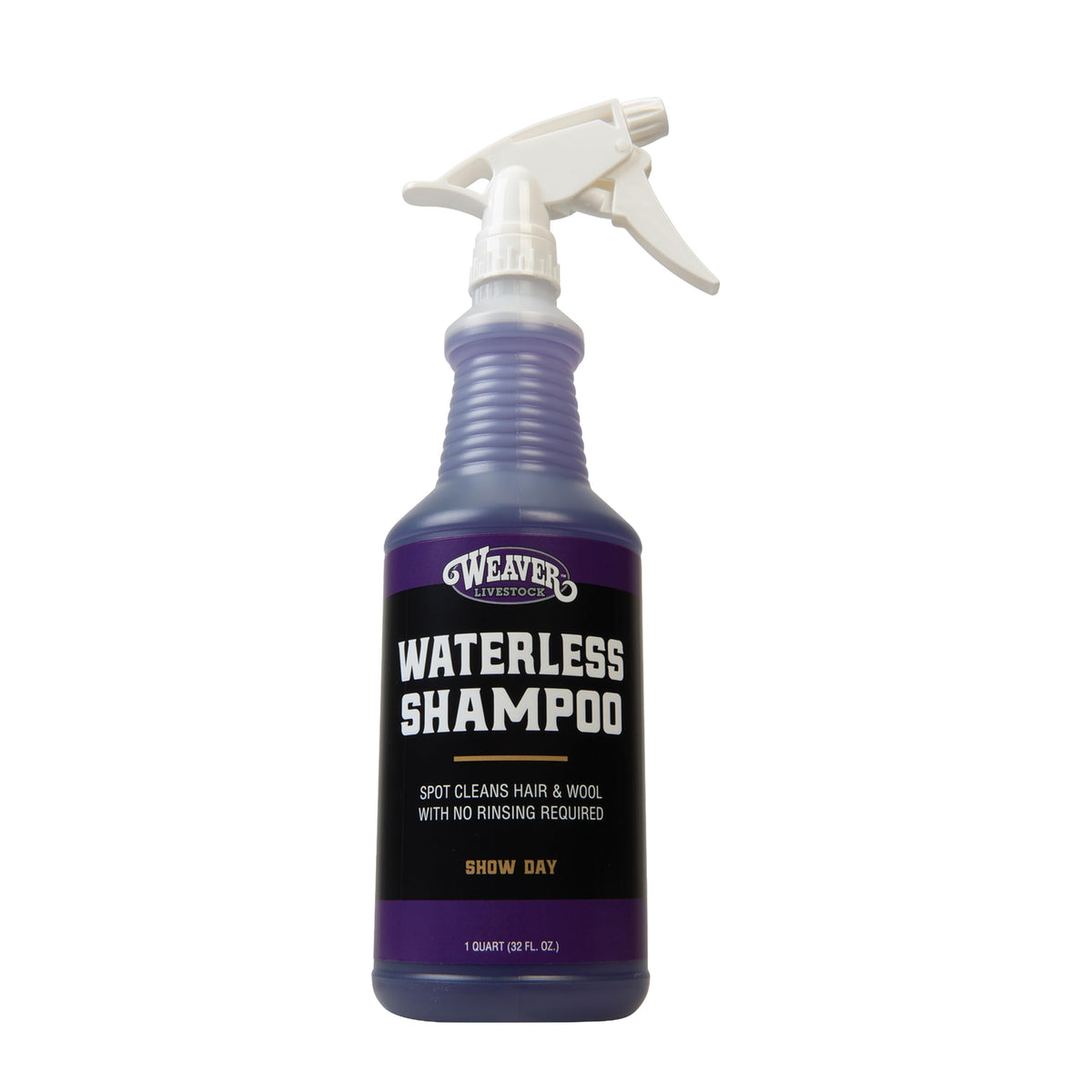 Weaver Livestock Waterless Shampoo bottle for quick spot cleaning