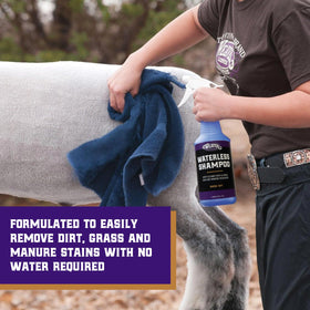 Weaver Livestock Waterless Shampoo inverted sprayer enables easy coverage from any angle