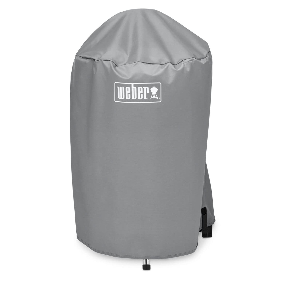 Weber 18-Inch Charcoal Kettle Grill Cover over grill protects from rain and sun