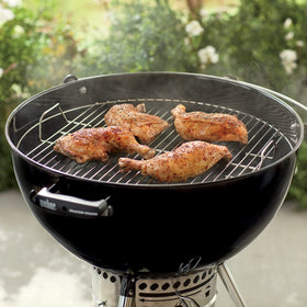 Weber 22-inch charcoal grill compatibility with Original Kettle and Master-Touch models.