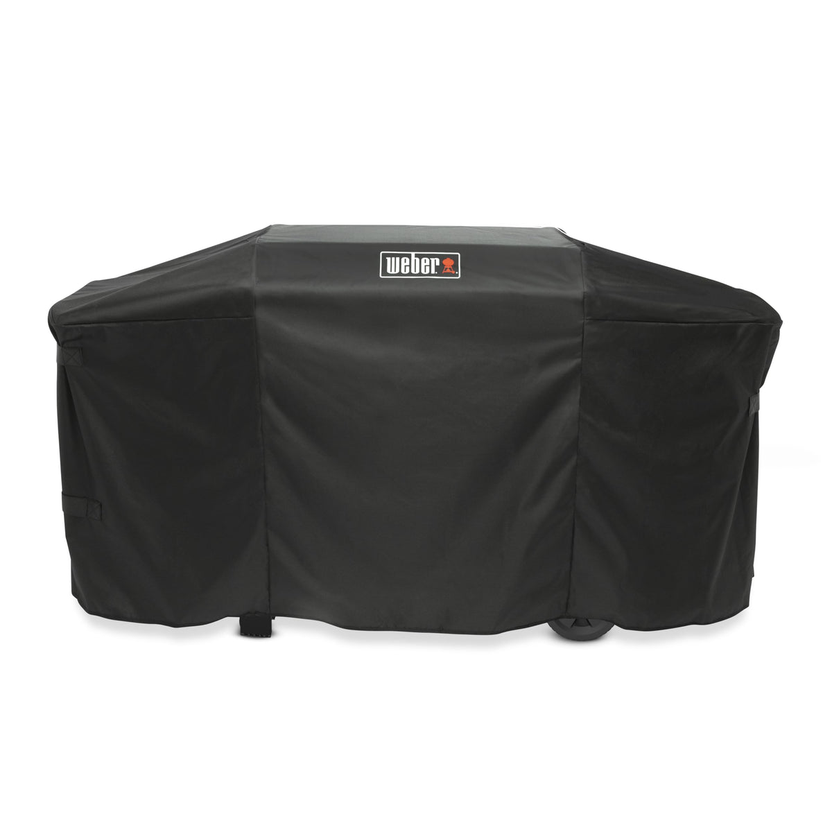 Weber 28-inch premium griddle cover protecting Slate griddles from the elements