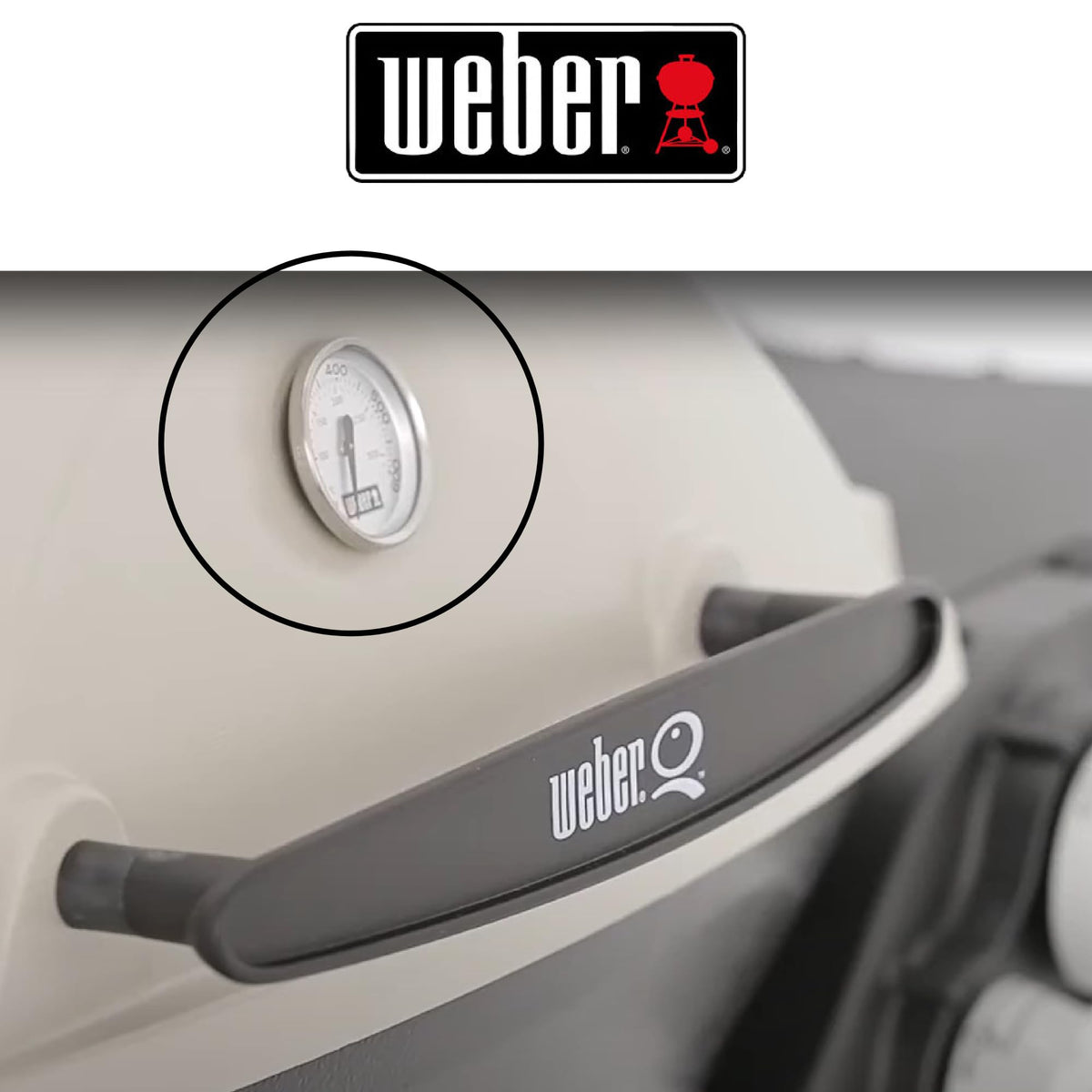 Weber 60540 charcoal grill thermometer provides OEM-grade replacement part.