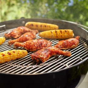 Weber BBQ System grate assembly for 22.5-inch kettles with modular design.