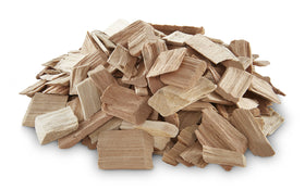 Weber Cherry Wood Chips 2 lb bag ideal for backyard grilling.