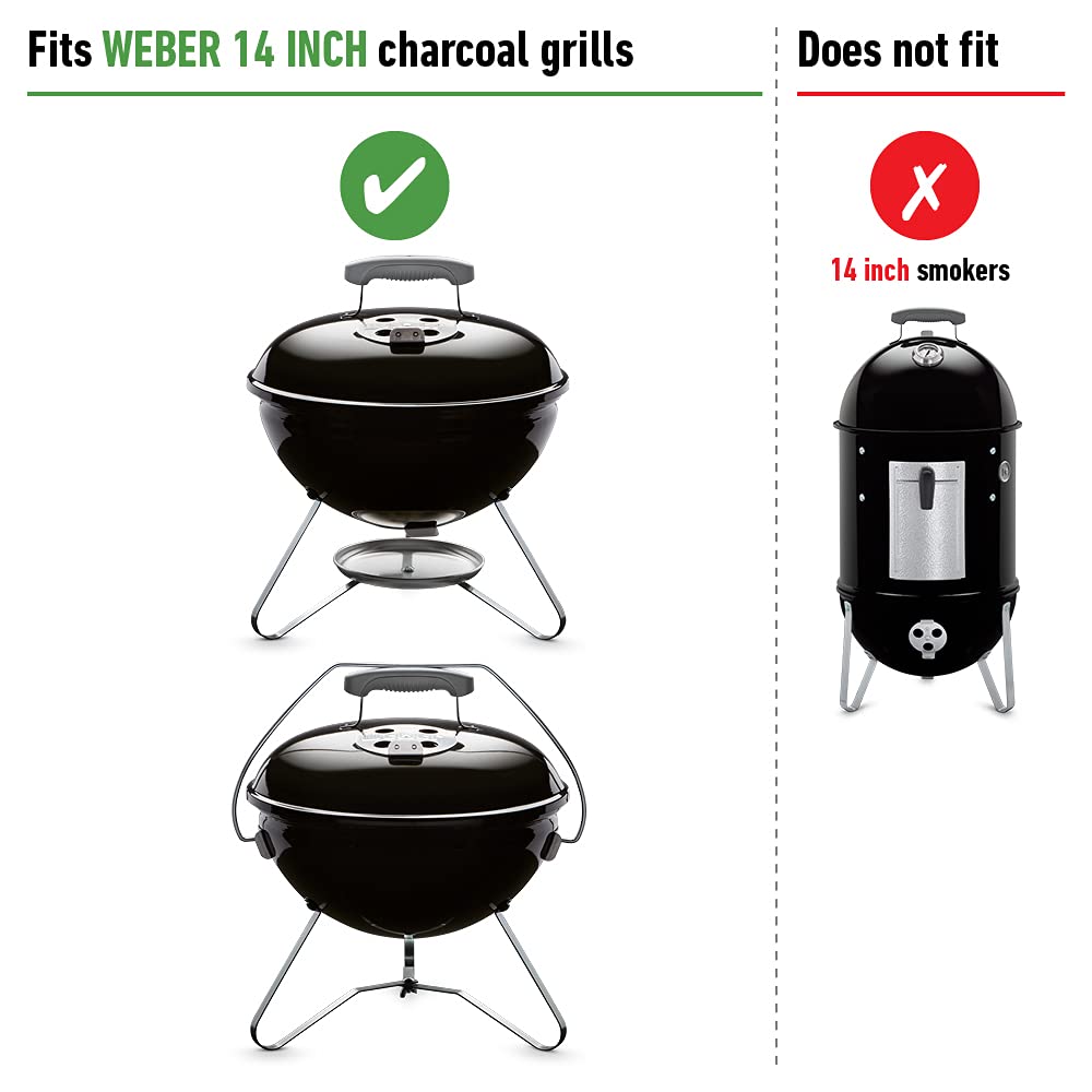 Weber grate side detail highlights heavy-duty construction.