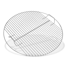 Weber cooking grate silver 21.5 inch, durable fit for 22-inch grills, promotes steady heat.