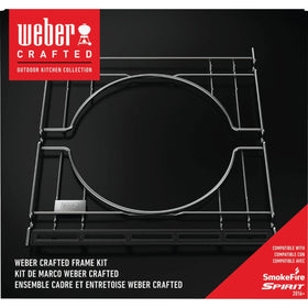 Weber Crafted frame is easy to remove when ready to cook with new methods.