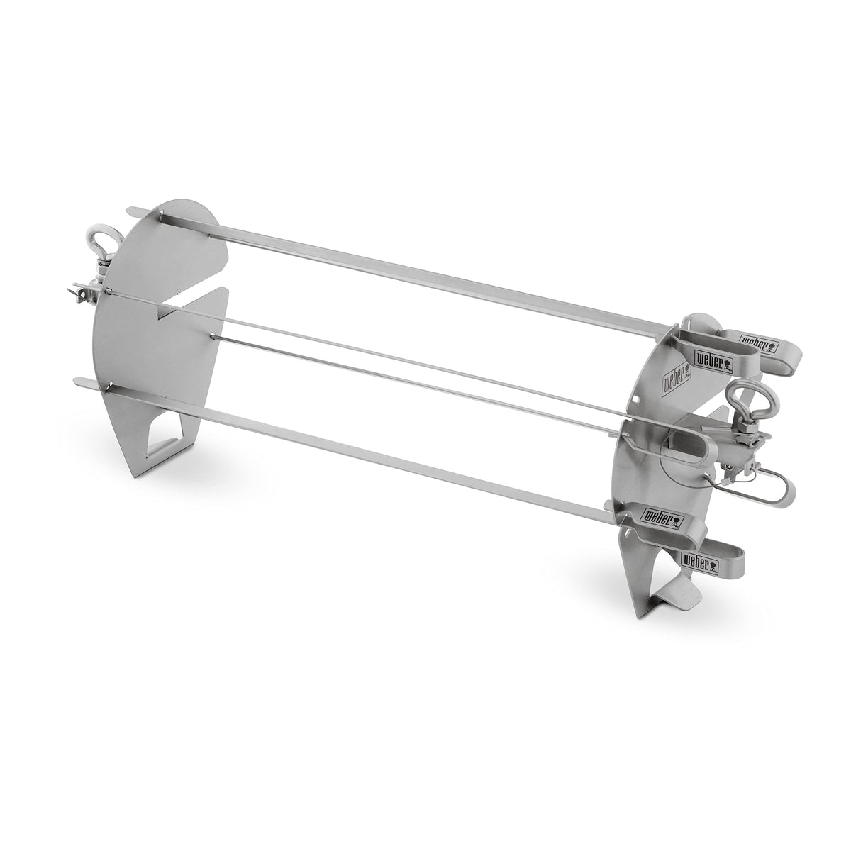 Weber Crafted 16in stainless steel skewers ready for even grilling