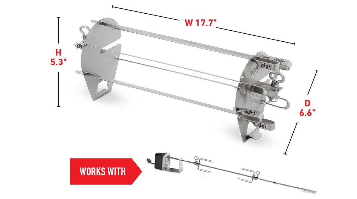 Weber Crafted skewers ready to grill kebabs