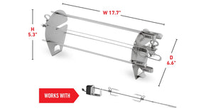 Weber Crafted skewers ready to grill kebabs