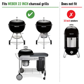 Weber fast-install example showing easy alignment and screw-in setup.