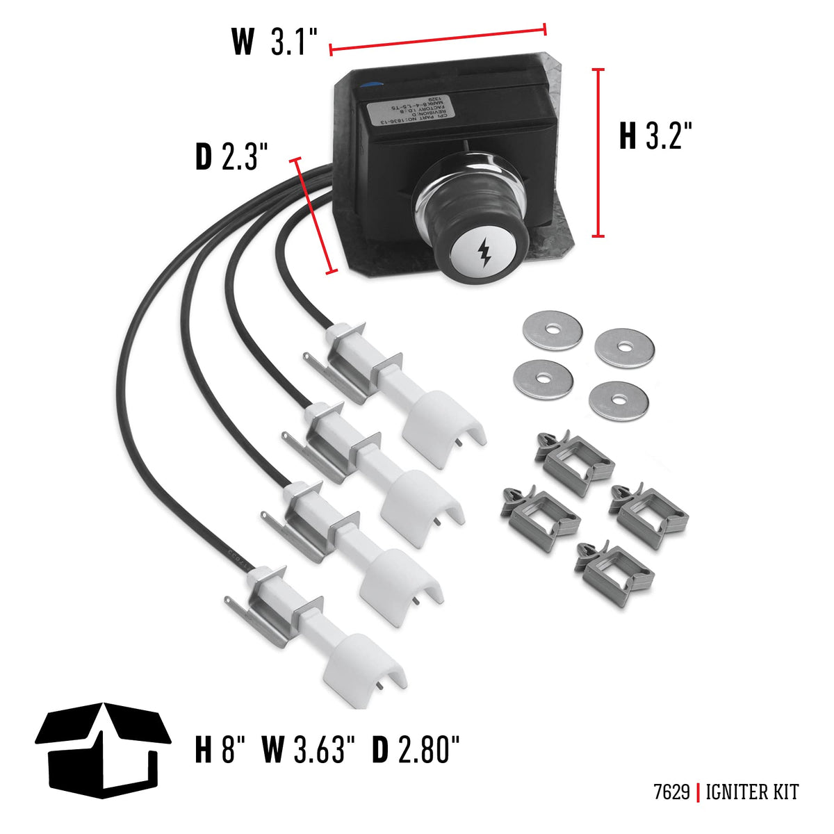Weber Genesis 330 igniter assembly provides easy on-panel wiring and quick replacement