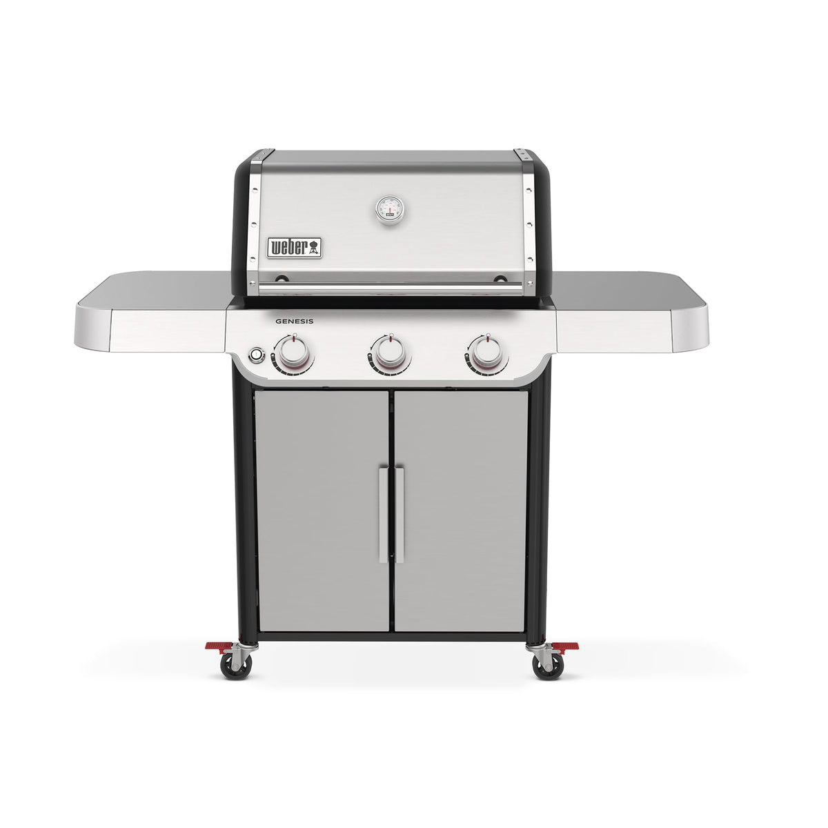 Weber Genesis S-315 PureBlu burners deliver consistent heat across the grill.