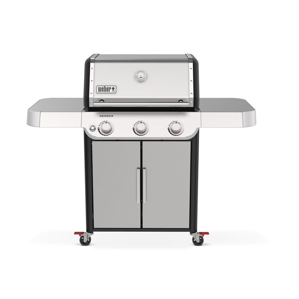 Weber Genesis S-315 PureBlu burners deliver consistent heat across the grill.