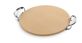 Weber Gourmet pizza stone cordierite enhances crispy crust on grill