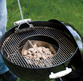 Weber Gourmet System grate accessory expands grilling versatility on charcoal grills.