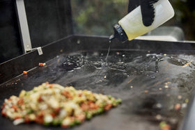 Weber Griddle Squeeze Bottles dispense oil and dressings evenly