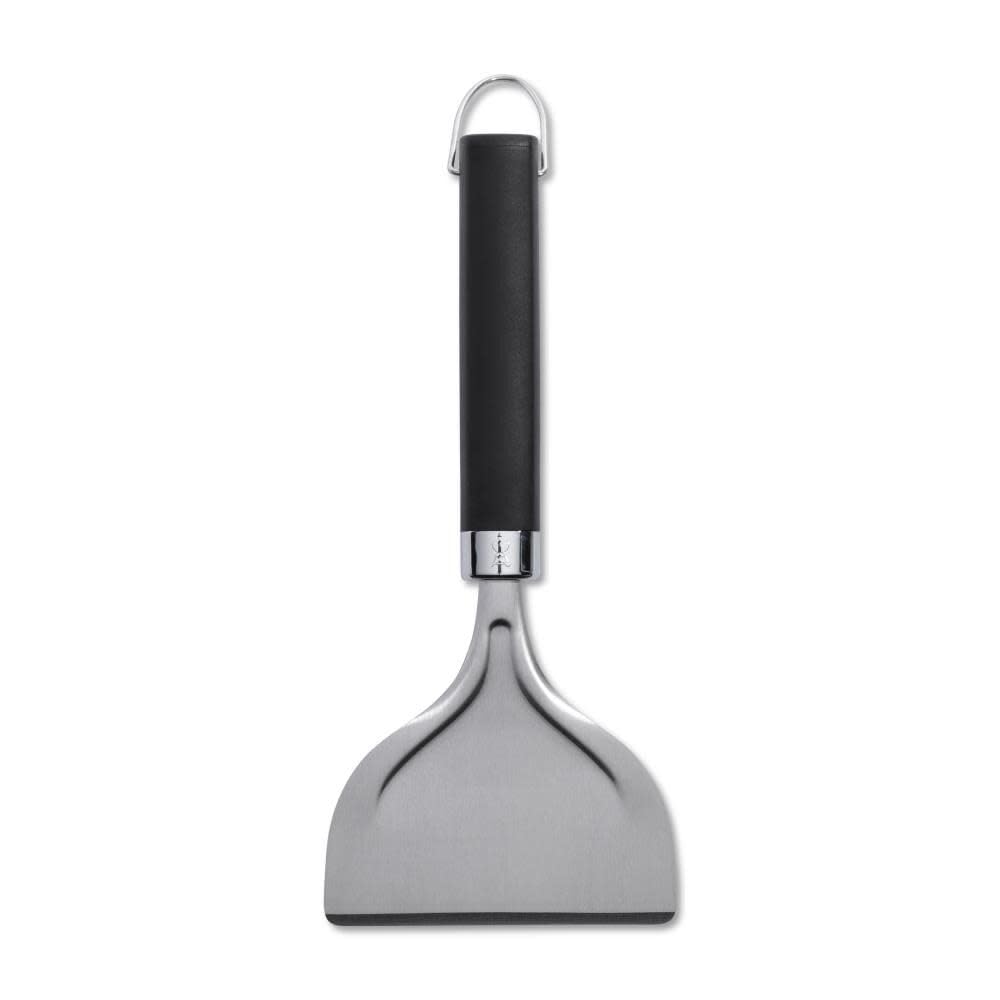 Weber griddle scraper features an easy grip for comfort
