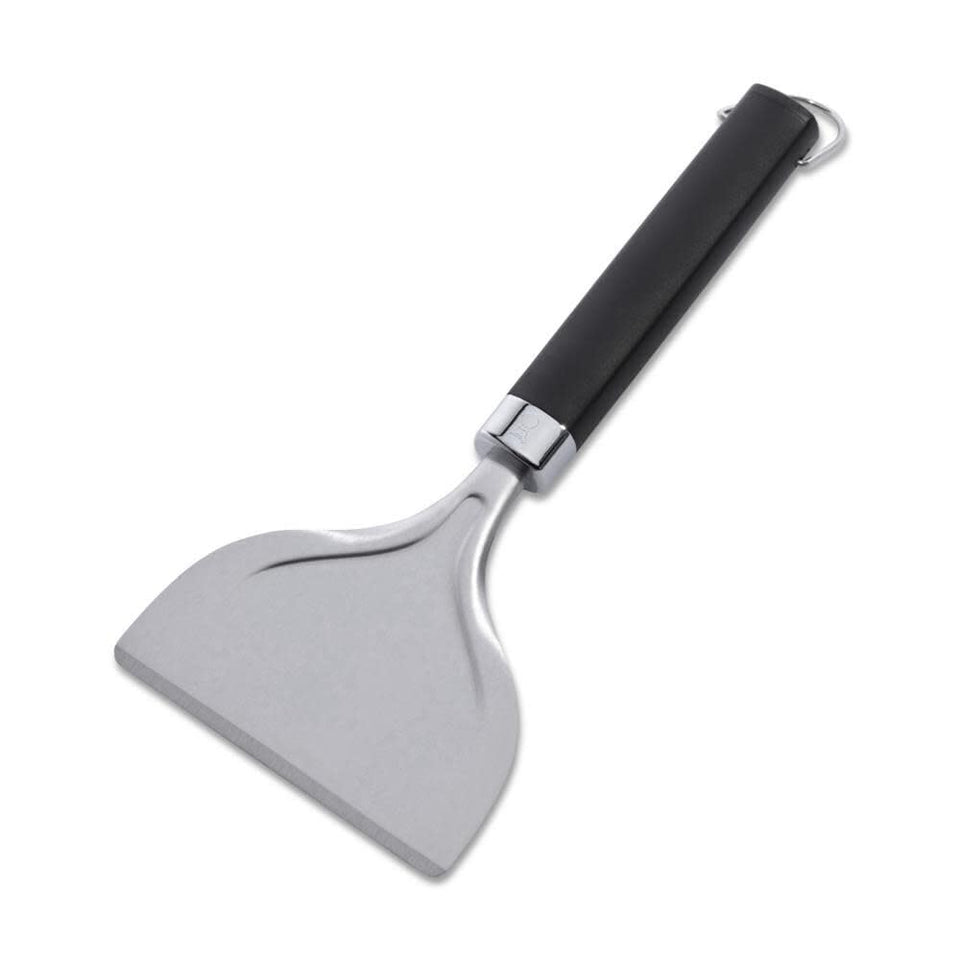 Weber griddle scraper with nonslip handle for secure grease removal