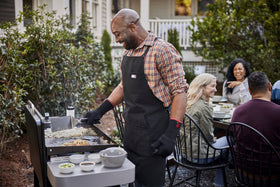 Weber Griddle Spatula easy-grip handle provides comfortable control