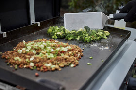 Weber Griddle Spatula 16.4-inch size reaches across the griddle