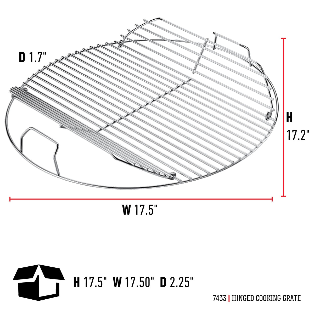 Weber heavy-duty plated steel grate shown for durable grilling performance