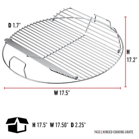 Weber heavy-duty plated steel grate shown for durable grilling performance