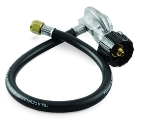 Weber hose and regulator kit with 21-inch hose connection ensures secure propane flow.