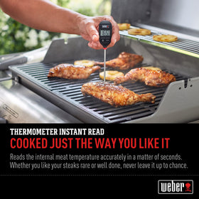 Weber thermometer auto shutoff protects battery during grilling