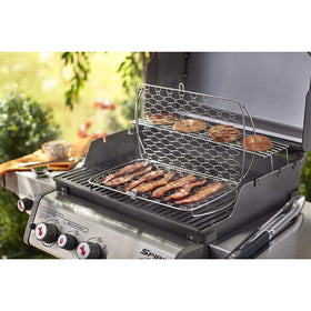 Weber large fish basket is dishwasher-safe for easy cleanup.