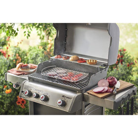 Weber Q 300+ compatible fish basket fits Weber grills securely.