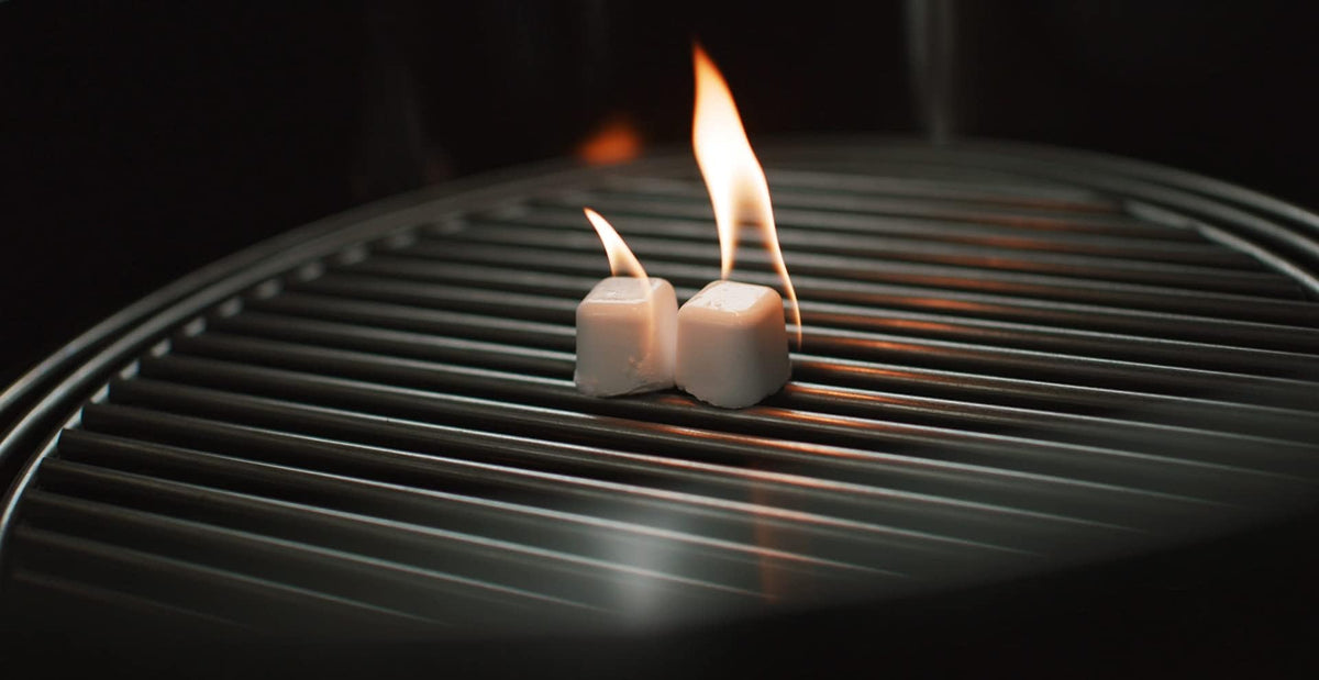 Weber Lighter Cubes are odorless and safe for cooking sessions.