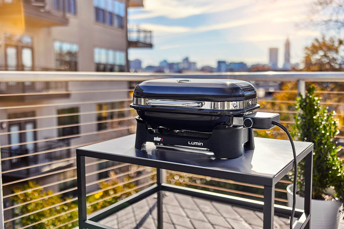 Weber Lumin Compact cover fits Lumin Compact unit securely.